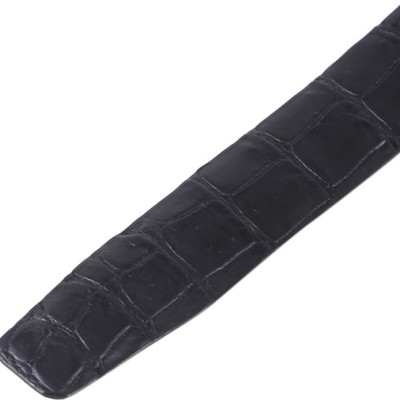 Thắt Lưng Nữ Da Cá Sấu Nguyên Con Bụng Huy Hoàng HT5214 - Đen