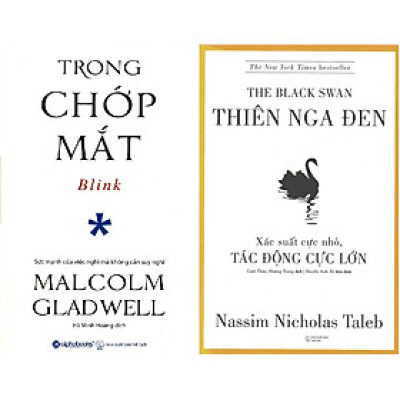 Bộ Sách Về Tư Duy Cực Kỳ Thú Vị ( Trong Chớp Mắt + Thiên Nga Đen ) (Tặng Notebook tự thiết kế)