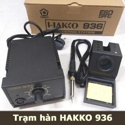 Trạm Hàn Hako 936 60W Mỏ Hàn Thiếc – Điều Chỉnh Nhiệt 200–480°C, Lên Nhiệt Nhanh, Bền Bỉ