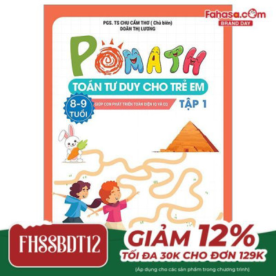 Sách - Pomath - Toán Tư Duy Cho Trẻ Em 8-9 Tuổi - Tập 1