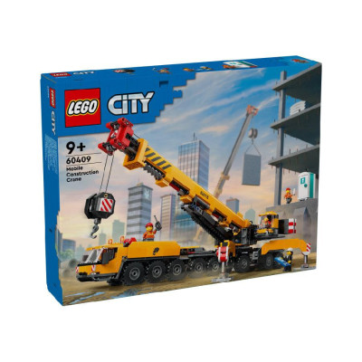 LEGO CITY 60409 Đồ Chơi Lắp Ráp Xe Cần Cẩu Bánh Lốp (1116 chi tiết)