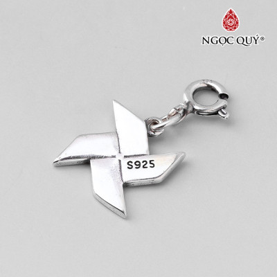 Charm bạc treo hình chong chóng nhiều màu - Ngọc Quý Gemstones