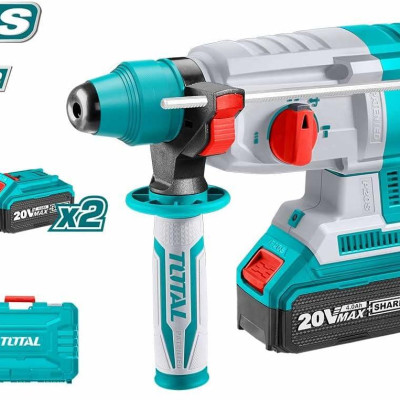 BỘ COMBO MÁY XAY SINH TỐ KMJB022R DÙNG PIN, MÁY KHOAN ĐỘNG LỰC TRHLI202287 PIN 20V  VÀ BỘ 8 MŨI KHOAN BÊ TÔNG TACSD19101 (2 pin 4.0Ah + sạc)TOTAL TOSLI23061 - HÀNG CHÍNH HÃNG