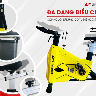 Xe Đạp Tập Thể Dục Lifesport LS-5911, Xe Đap Thể Dục Với Kiểu Dáng Hiện Đại, Nhiều Màu Sắc, Nổi Bật, Thanh Lịch