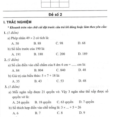 Sách tham khảo_Bộ Đề Kiểm Tra Môn Toán Lớp 3 (Dùng Kèm SGK Kết Nối)_HA	