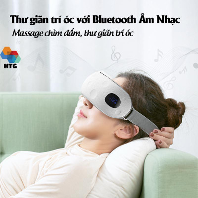 Máy massage mắt XGEEK E8 5 chế độ trong 1, tích hợp nghe nhạc bluetooth cùng điều khiển áp suất nén và nhiệt độ 2 cấp độ tiện lợi, hàng chính hãng