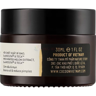 Thạch bí đao Cocoon giúp giảm dầu và giảm mụn (30ml/100ml) - Hàng chính hãng