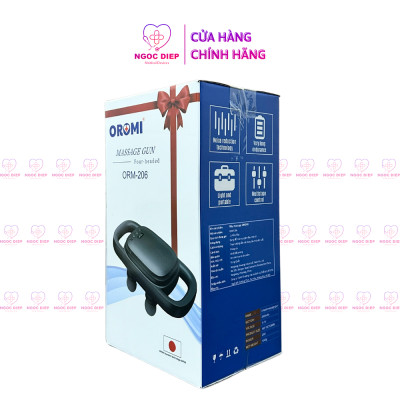 Máy Massage Toàn Thân OROMI ORM-206 Thế Hệ Mới - 4 Đầu Mát-Xa Thông Minh, Dụng Cụ Matxa Cầm Tay