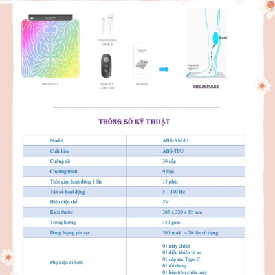 MÁY MASSAGE XUNG ĐIỆN TRỊ LIỆU CHÂN AUKEWEL DR FOO TUẦN HOÀN MÁU