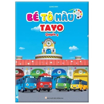 Sách - Bé Tô Màu - Chủ Đề Tayo - Bộ 4 Cuốn