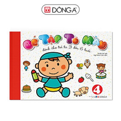 Bé tập tô màu (Tập 4) - Dành cho trẻ 3-6 tuổi
