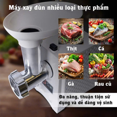 Máy xay thịt gia đình, máy đùn thịt công nghiệp, nhồi thịt, hàng nga siêu bền.