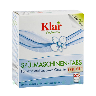 Viên rửa chén bát hộp 25 viên Klar (Almawin)
