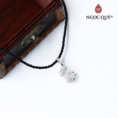 Mặt dây chuyền tỳ hưu đá thạch anh tóc đen mệnh thủy, mộc - Ngọc Quý Gemstones