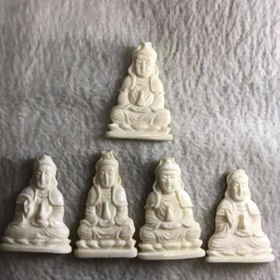 MẶT DÂY CHUYỀN PHẬT BÀ MÀU TRẮNG SIZE 34MMX22MM