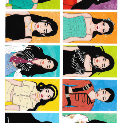 Sách Trang Điểm Thần Tượng Âm Nhạc Hàn Quốc - Thỏa Sức Sáng Tạo Cùng Sticker Trong Suốt (MT)