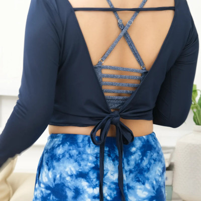 Áo Thể Thao Đa Năng LMcation Stefan Crop Top - Màu Đen