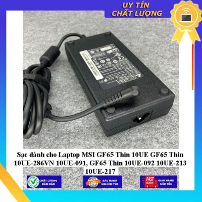 Sạc dùng cho Laptop MSI GF65 Thin 10UE GF65 Thin 10UE-286VN 10UE-091 GF65 Thin 10UE-092 10UE-213 10UE-217 - Hàng Nhập Khẩu New Seal