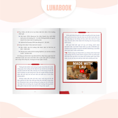 Combo 2 cuốn sách: Kinh nghiệm thực chiến kiếm tiền xuyên biên giới từ Youtube và Công cụ AI để sản xuất content tự động