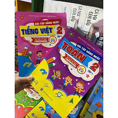 Bộ 4 cuốn bài tập hàng ngày Toán và Tiếng việt từ lớp 1 đến 5 kết nối tri thức  cả năm ( tuỳ chọn)