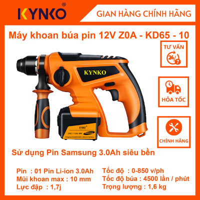 Máy khoan búa pin 12V - KD65 cầm tay giá tốt chính hãng Kynko Z0A- KD65 -10 # 6653