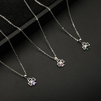 Dây Chuyền Bạc Nữ Cỏ 4 Lá May Mắn Bạc Hiểu Minh DMD561