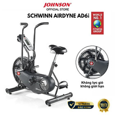Xe Đạp Tập Airbike Schwinn Airdyne AD6i Công Nghệ Kháng Lực Gió, Tập Luyện Linh Hoạt
