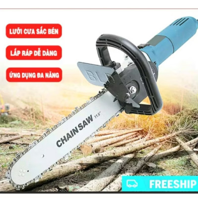 BỘ LAM CƯA XÍCH LẮP MÁY MÀI THÀNH MÁY CƯA GỖ ĐA NĂNG THUẬN TIỆN