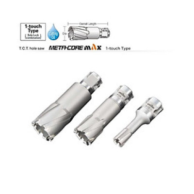 MŨI KHOAN TỪ T.C.T HOLE SLAW META CORE MAX  KHOAN SÂU 75MM ( TỪ D81MM - D100MM) UNIKA (MX75N-81 - MX75N-100) - HÀNG CHÍNH HÃNG