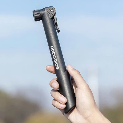 Bơm Xe Đạp Mini Treo Xe Gắn Khung Sườn Có Đế Gắn Sử Dụng Khẩn Cấp 80Psi Siêu Nhẹ GỒM 1 Bơm, 1 giá đỡ, 2 vít