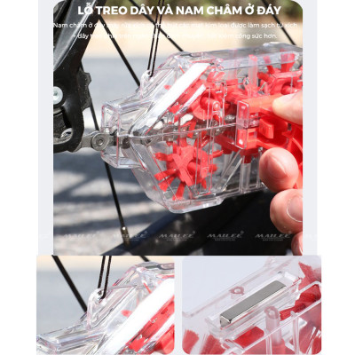 Dụng Cụ Làm Sạch Sên Xích Xe Đạp CHAIN WASHER CW-022 Ngâm Trong Suốt, Làm Sạch Dầu Mỡ Dễ Dùng, Tiện lợi, Hiệu Quả, Nhanh chóng (nhiều tùy chọn) - Mai Lee