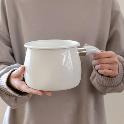 Nồi đa năng tráng men Pearl Metal Bianco 16cm (2.0L) - Hàng nhập khẩu Nhật Bản