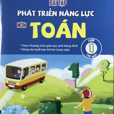 Bộ sách Bài tập Phát triển năng lực Lớp 1 Môn Toán + Tiếng Việt (04 cuốn) Theo chương trình giáo dục phổ thông 2018