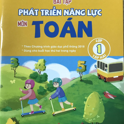 Bộ sách Bài tập Phát triển năng lực Lớp 1 Môn Toán + Tiếng Việt (04 cuốn) Theo chương trình giáo dục phổ thông 2018