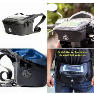 TÚI TREO ĐẦU XE MÁY CÓ NHIỀU NGĂN ĐỰNG PHỤ KIỆN THUẬN TIỆN CHO MỌI NGƯỜI CHỐNG THẤM NƯỚC ĐẸP CHẤT LƯỢNG