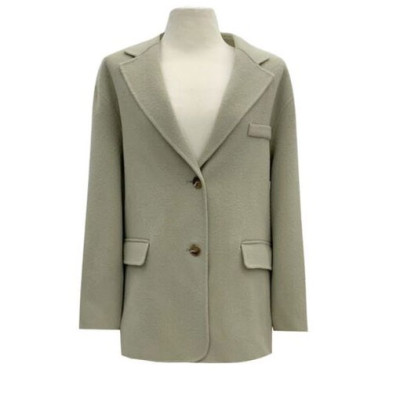 Áo khoác blazer dạ nữ màu xanh lá phong cách ulzzang Hàn Quốc