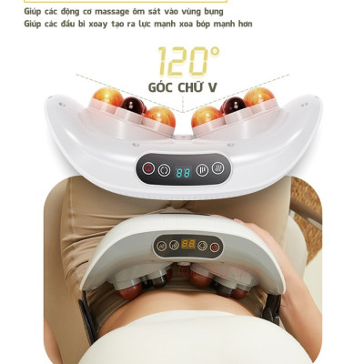 Máy Massage Bụng Cao Cấp Nikio NK-166DC - Công Nghệ Xoa Bóp Kết Hợp Nhiệt Hồng Ngoại, Động Cơ Matxa Kép, 3 Cường Độ Tùy Chỉnh, Pin Sạc Tiện Mang Đi Xa
