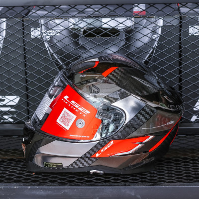 MŨ BẢO HIỂM FULLFACE 2 KÍNH LS2 FF327 CHALLENGER CARBON - GARA20