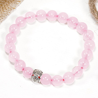 Vòng Tay Đá Thiên Nhiên Phối Charm Bạc Size Hạt 8mm - Ngọc Quý Gemstones