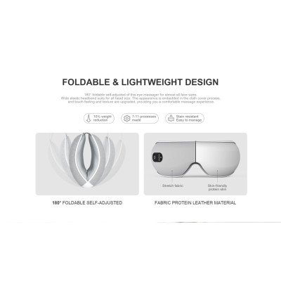 Máy massage mắt Havit EM1601 Túi Khí Giữ Nhiệt Cầm Tay Gập Được - Hàng Chính Hãng