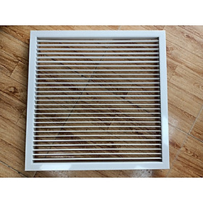 Cửa gió nhôm 450x450 nan bầu dục, miệng gió điều hòa âm trần nhôm
