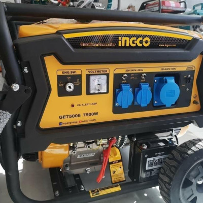 MÁY PHÁT ĐIỆN DÙNG XĂNG 4 THÌ OHV 7.5KW INGCO GE75006 - HÀNG CHÍNH HÃNG