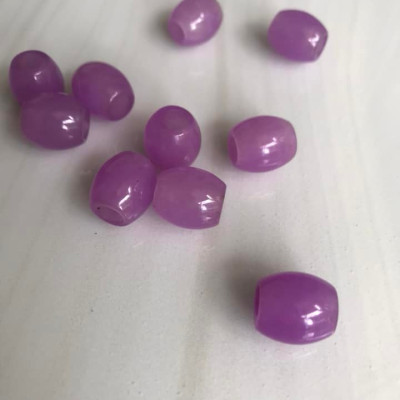 HẠT LU BỤNG TRÒN VO XINH ĐÁ MÃ NÃO TÍM TÍM NHẸ TƯƠI ĐẸP NỮ LÀM MẶT DÂY CHUYỀN và PHỐI VÒNG TAY Size Dài 14mm x dầy 13mm NỮ MỆNH HỎA THỔ Ạ