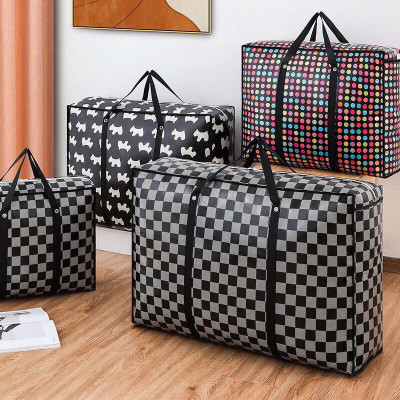 Túi Đựng Quần Áo Giỏ Đựng Đồ Chăn Mền Chống Thấm Nước Hoa Văn Đẹp Chất Liệu Bạt Dày Dặn Có Lựa Chọn Mẫu Sọt - Giao Mẫu Ngẫu Nhiên