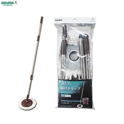 Bộ cây và bông lau nhà Azuma, với thiết kế vòng xoay 360 độ cho khả năng lau chùi, vệ sinh ở những vị trí khó với tới - nội địa Nhật Bản 