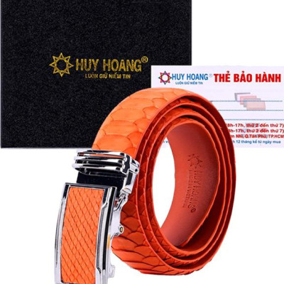 Thắt Lưng Nam Da Trăn VIP Bản Lớn Huy Hoàng HT4361 - Xanh Rêu