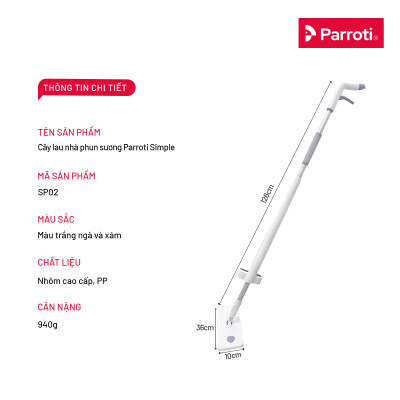 Cây lau nhà tự vắt thông minh, tự vắt phun sương 3 trong 1 SP02