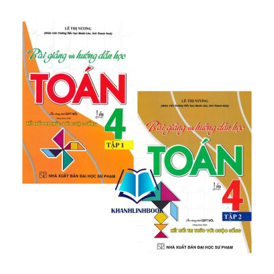 Sách - Combo Bài Giảng Và Hướng Dẫn Học Toán Lớp 4 - Tập 1 + 2 (Dùng Kèm SGK Kết Nối Tri Thức Với Cuộc Sống)