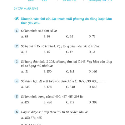 Sách - 50 Đề Tăng Điểm Nhanh Toán Lớp 3