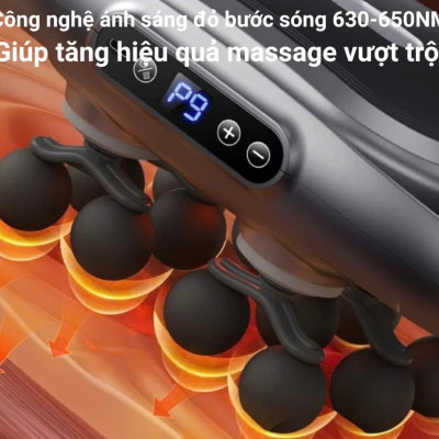Máy Massage Toàn Thân Cầm Tay 12 Đầu, Máy Mát Xa Đấm Lưng 12 Đầu GDV - Hàng Chính Hãng